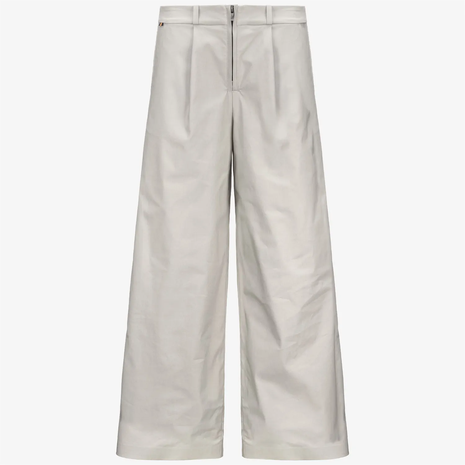 K-Way Pigalle Soft Denim pantaloni dama bej palazzo