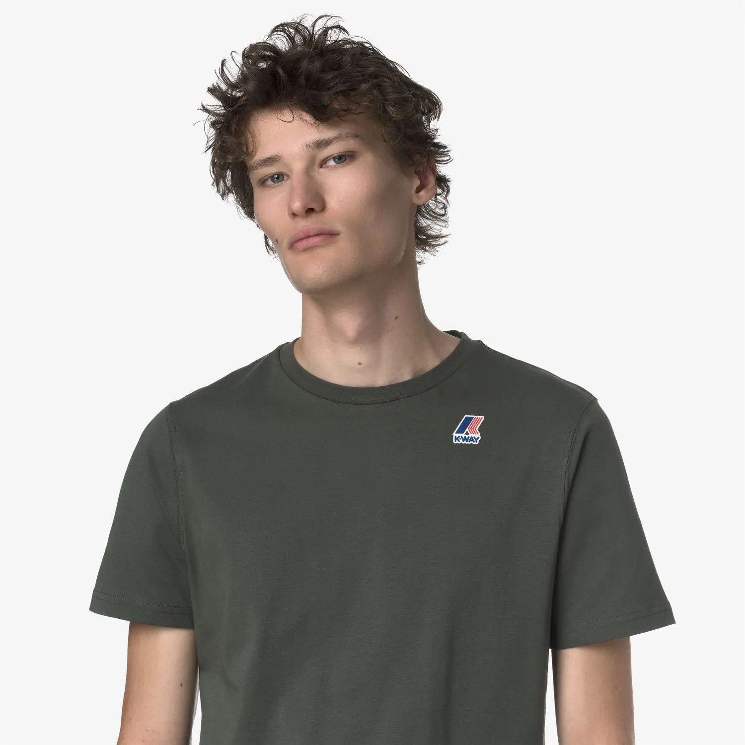 K-Way Leonide tricou unisex verde Blackish bumbac