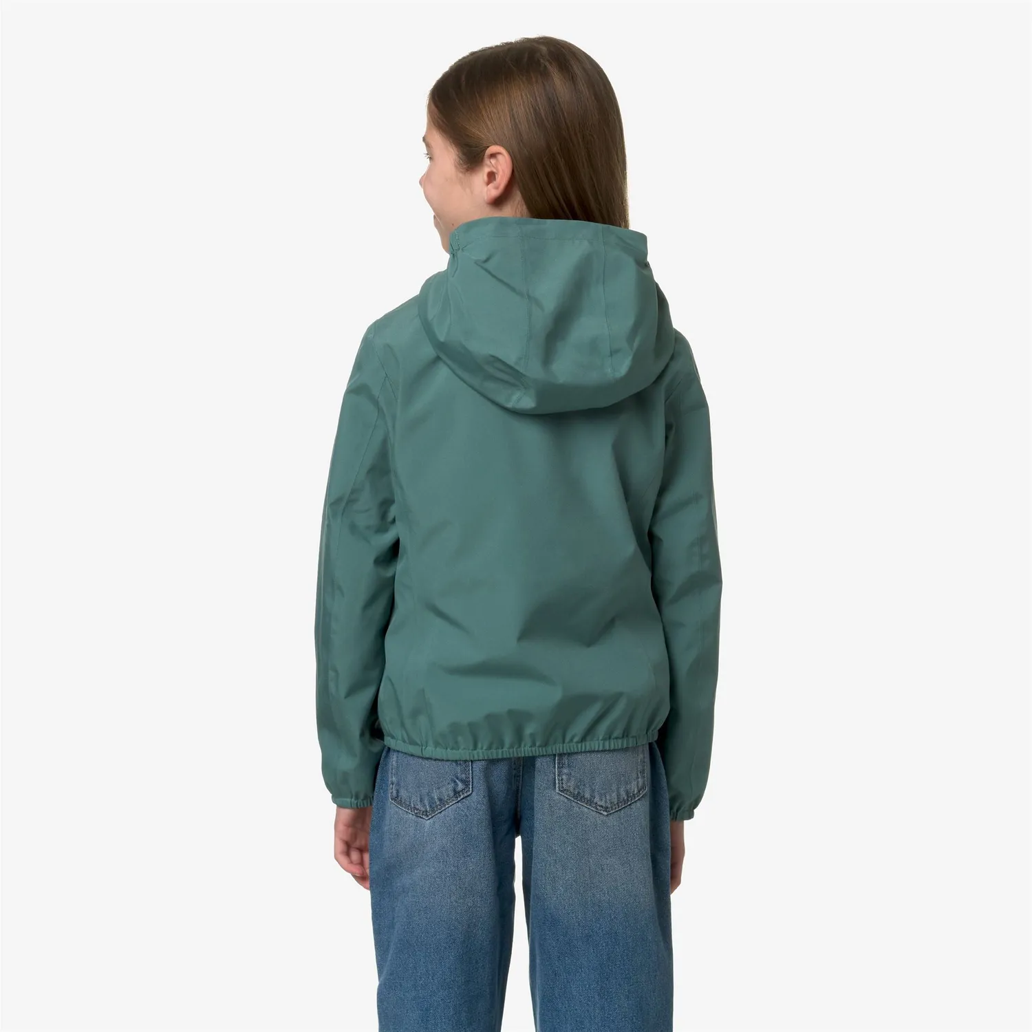 K-Way Lily K81255W geaca fete verde palm impermeabila