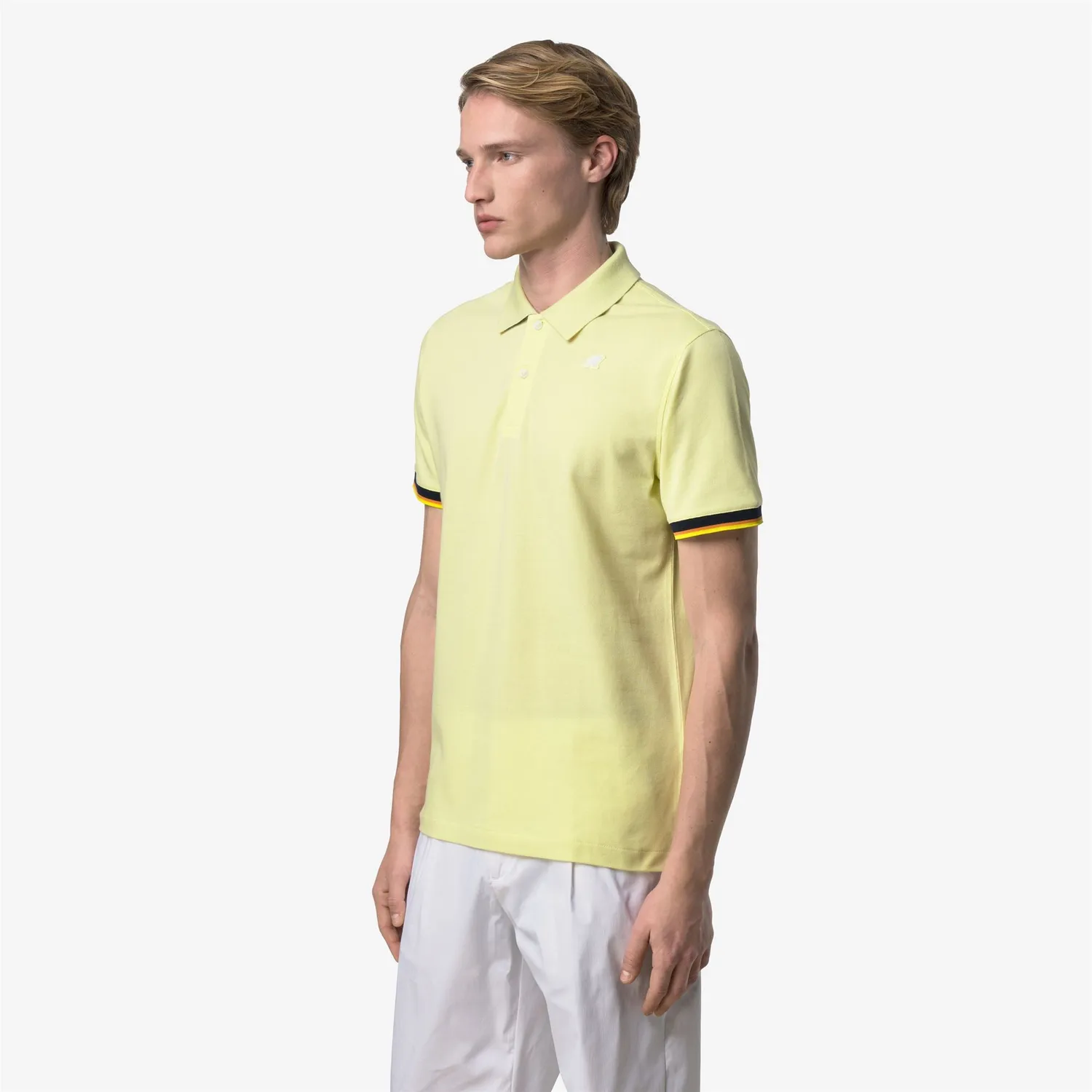 K-Way Vincent Pique Slim polo barbati galben lime