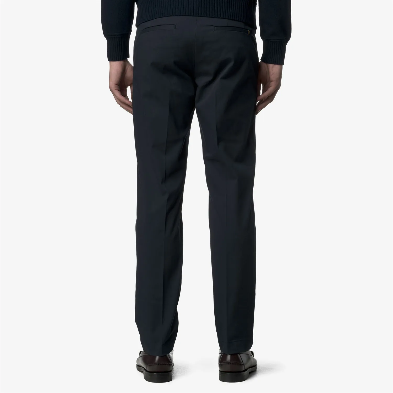 K-Way Ailton Twill Tech pantaloni chino albastru