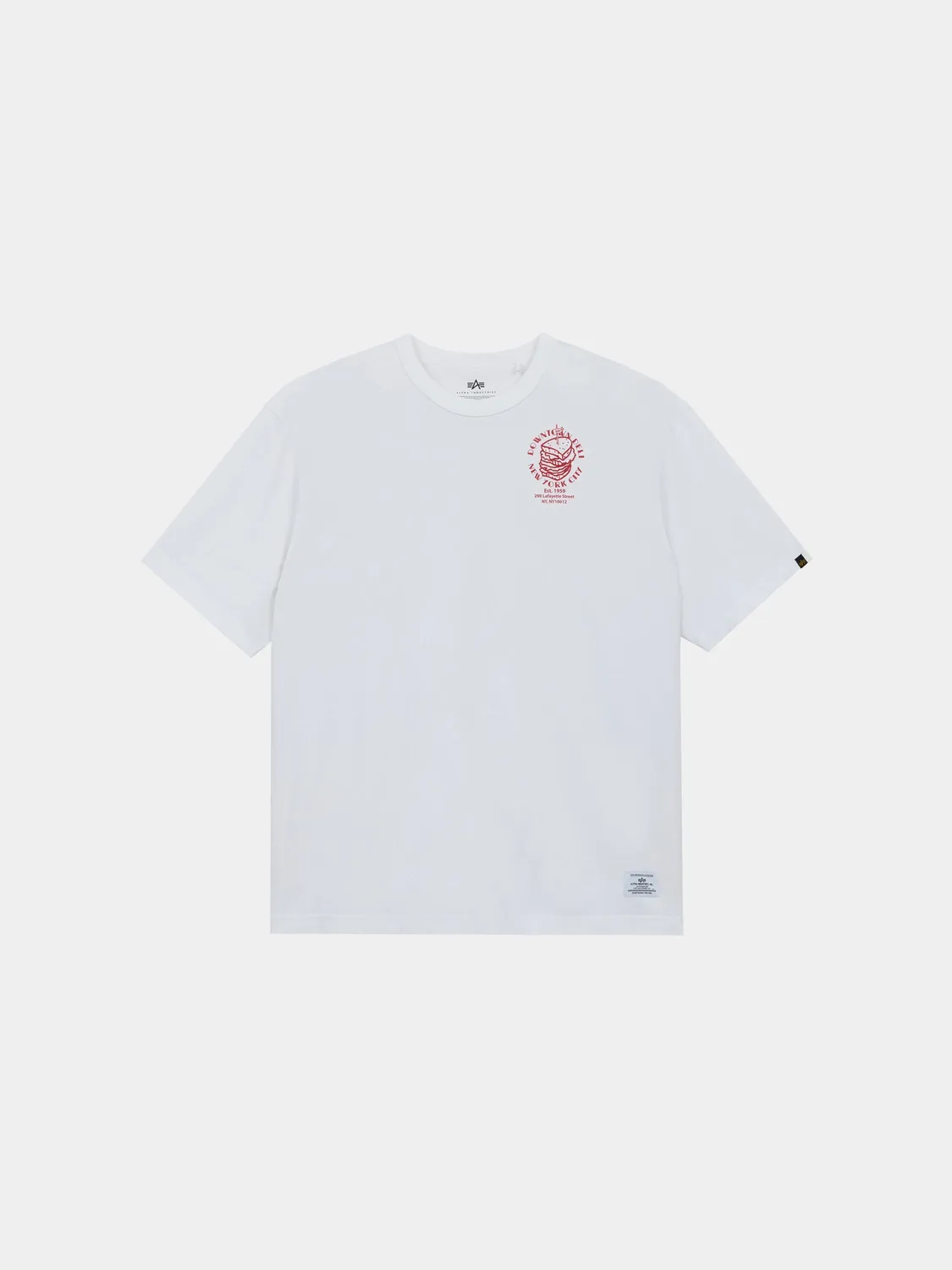 Alpha Industries Downtown Deli tricou elemental blue bumbac
