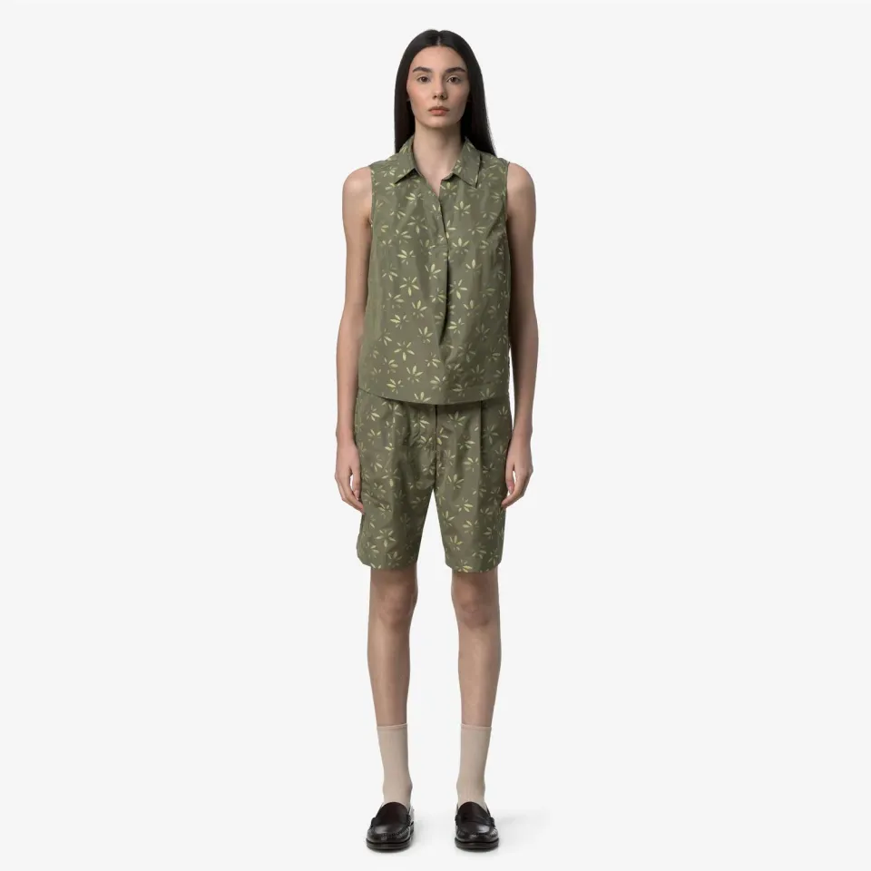 K-Way Anty Emby Jacquard camasa dama verde jacard