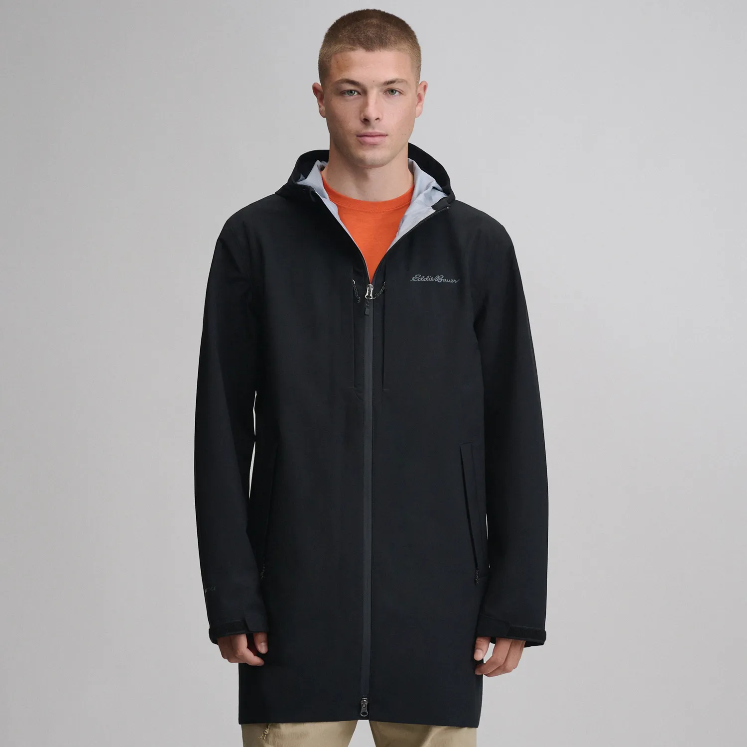 Eddie Bauer Oscillate 3L Trench palton barbati negru 3 straturi