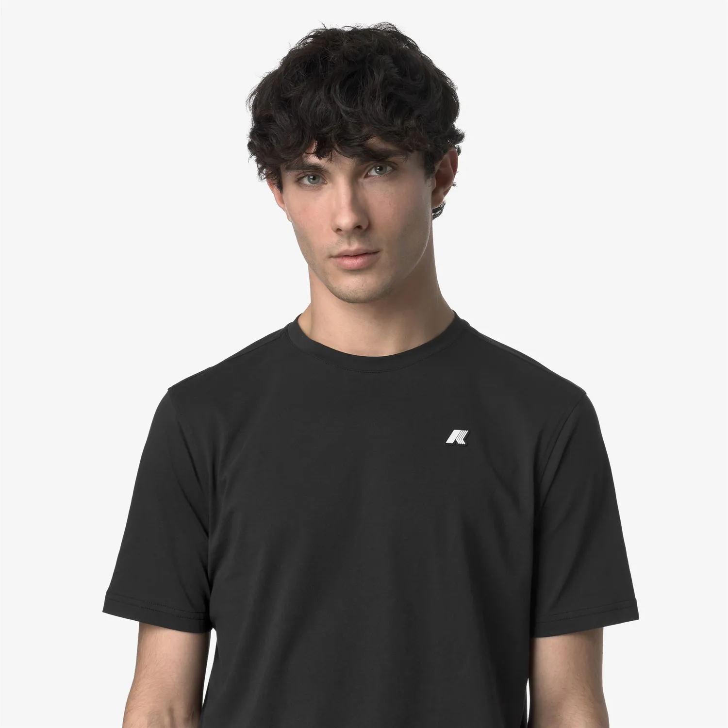 K-Way Odom Jersey Slim tricou negru bărbați