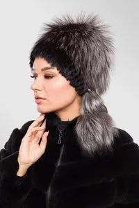 Mareus Fabrica de Blanuri Grey Frost 86 căciulă vulpe-nurcă damă