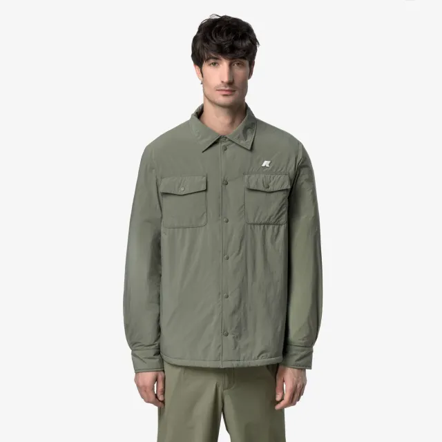 K-Way Umbert Plain Warm geaca barbati verde Lichen matlasata