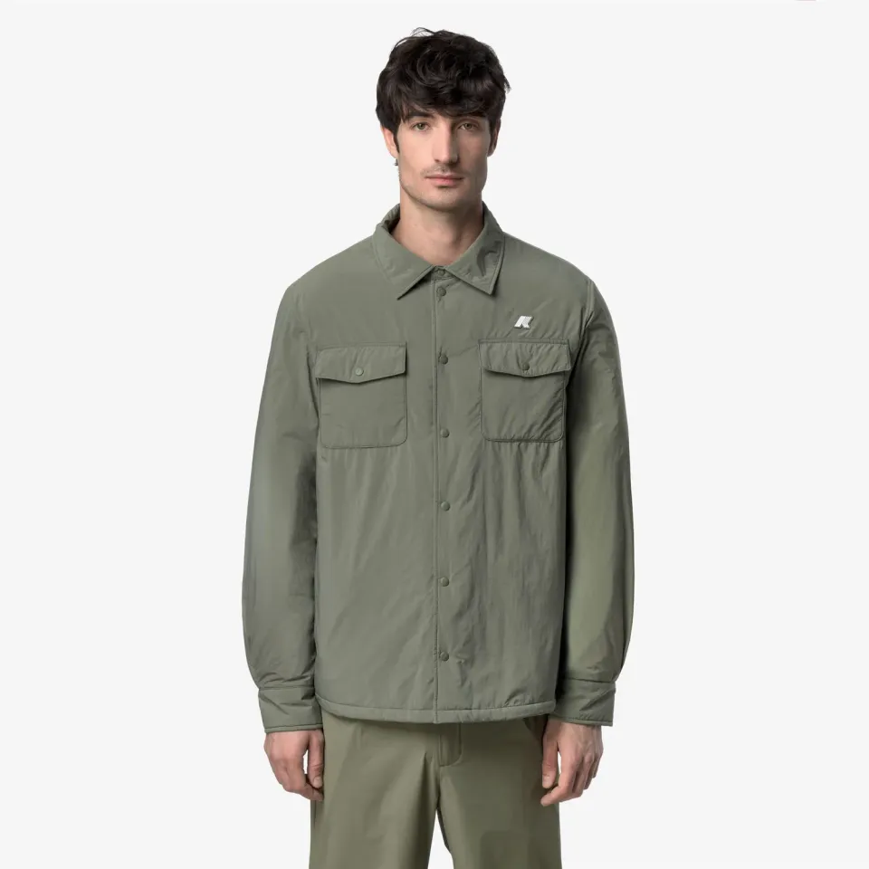 K-Way Umbert Plain Warm geaca barbati verde Lichen matlasata