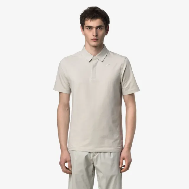 K-Way Viggo Stretch polo barbati bej slim