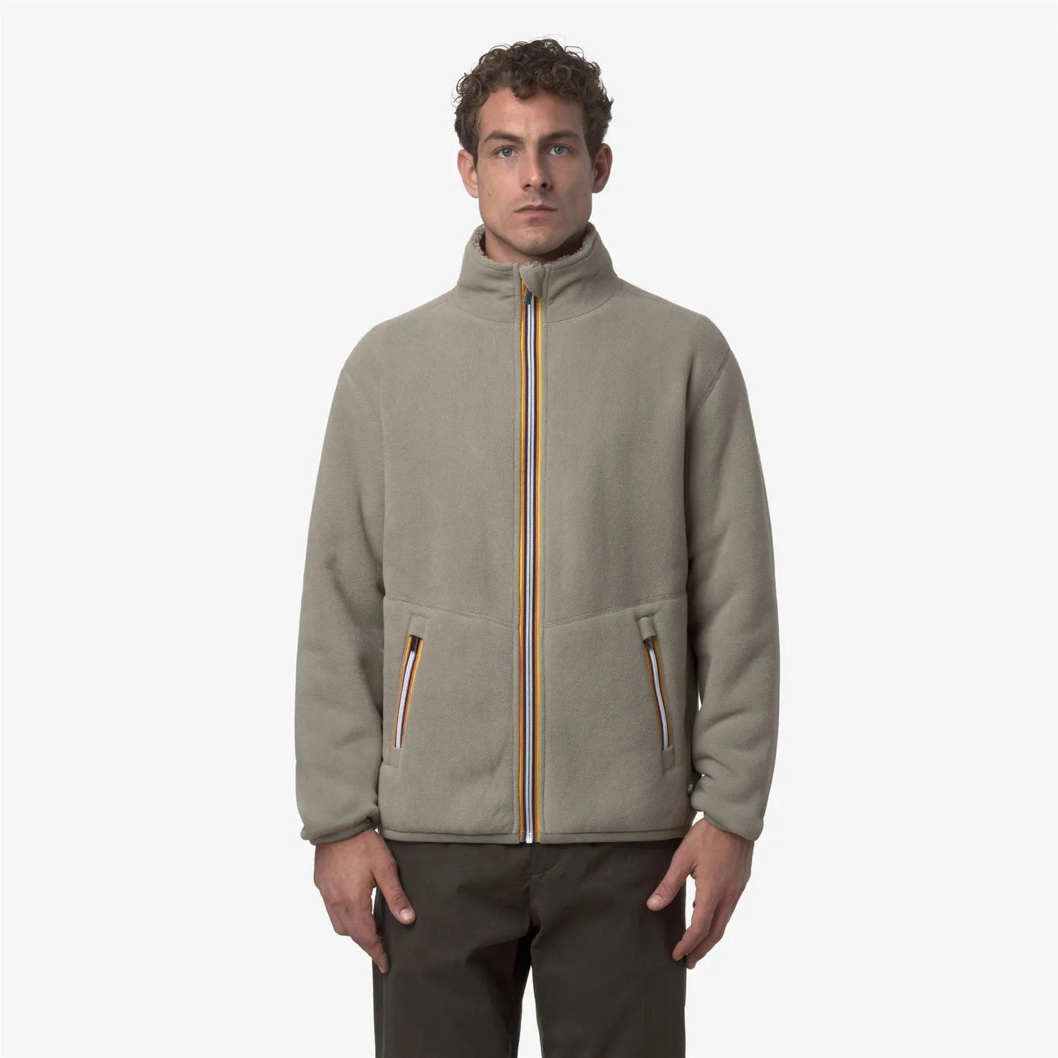 K-Way Pascal Sherpa geaca polar verde Green Oak