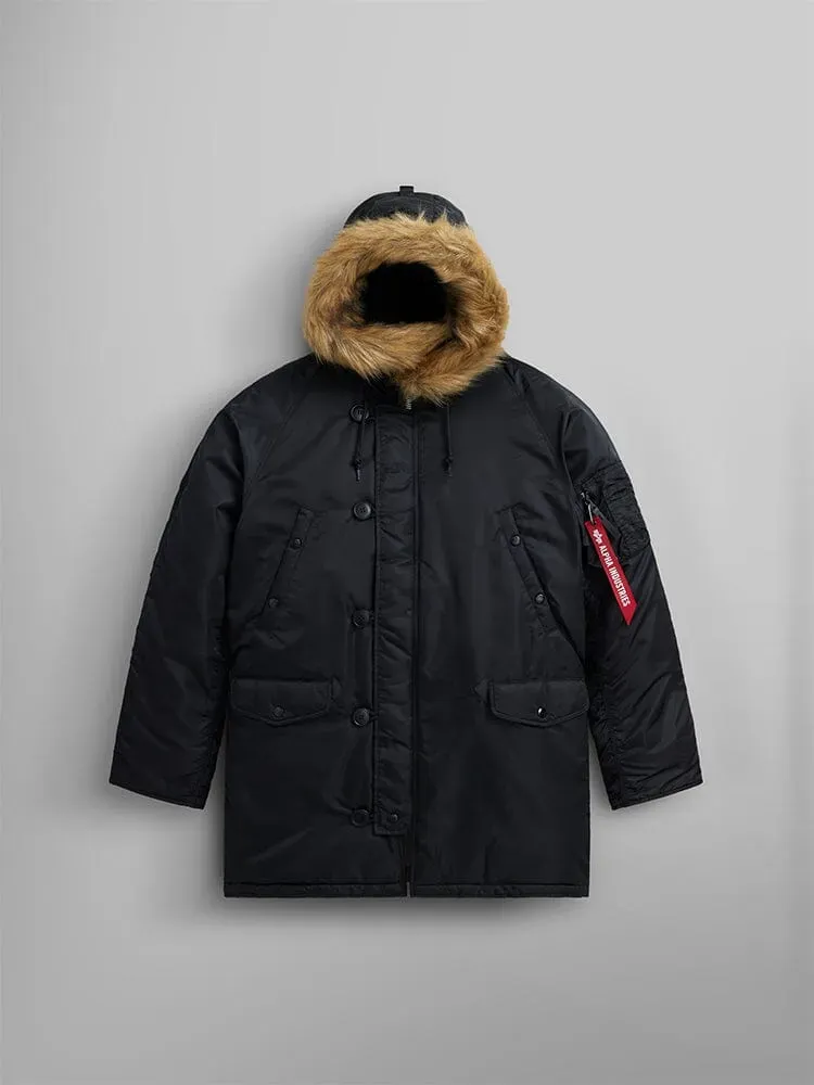 Alpha Industries N-3B Heritage parka neagra calduroasa