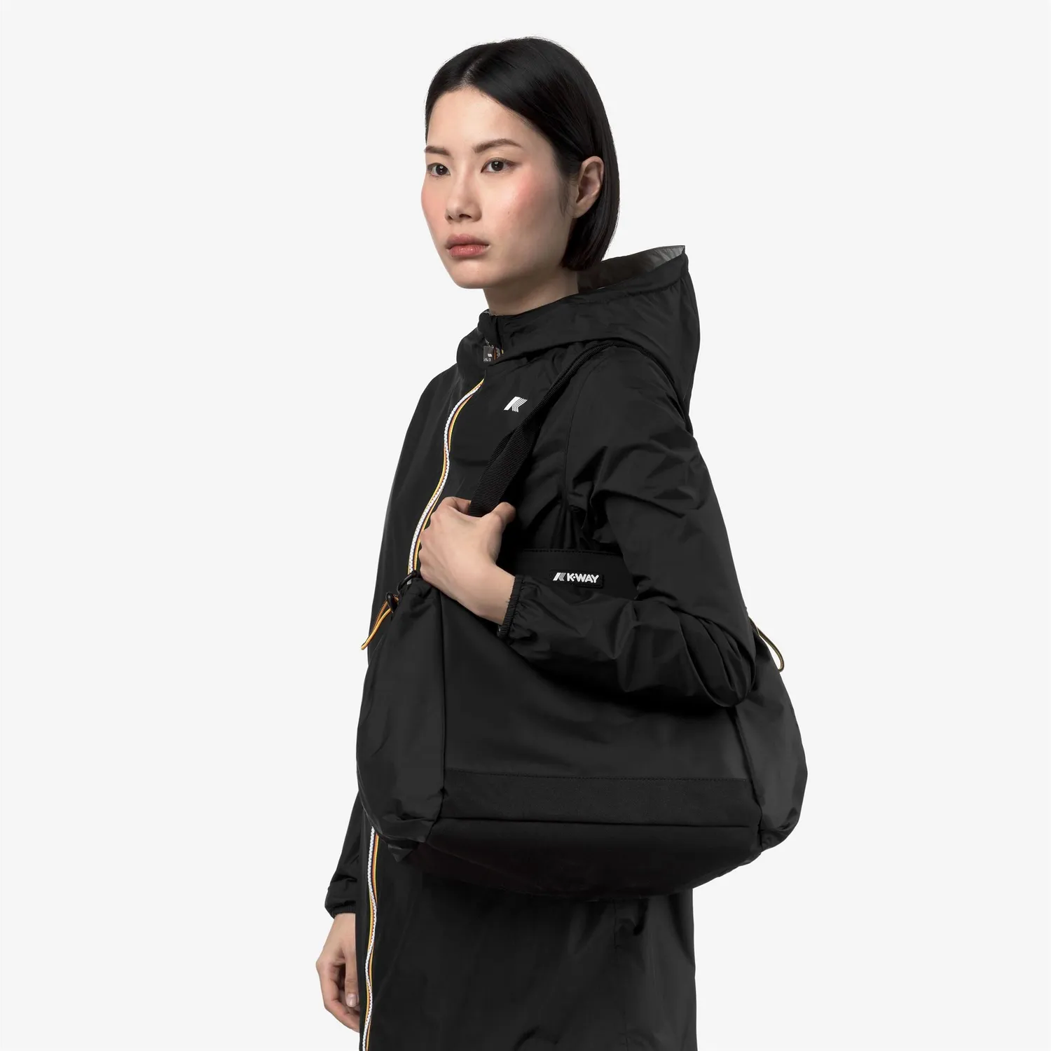 K-Way Aisy geanta tote dama neagra 30x32x18 cm