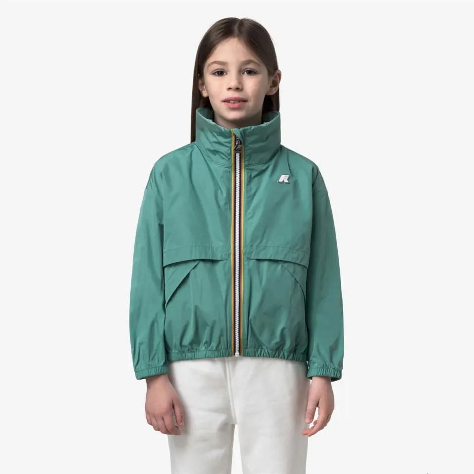 K-Way Aubette K51416W geaca fete verde scurta