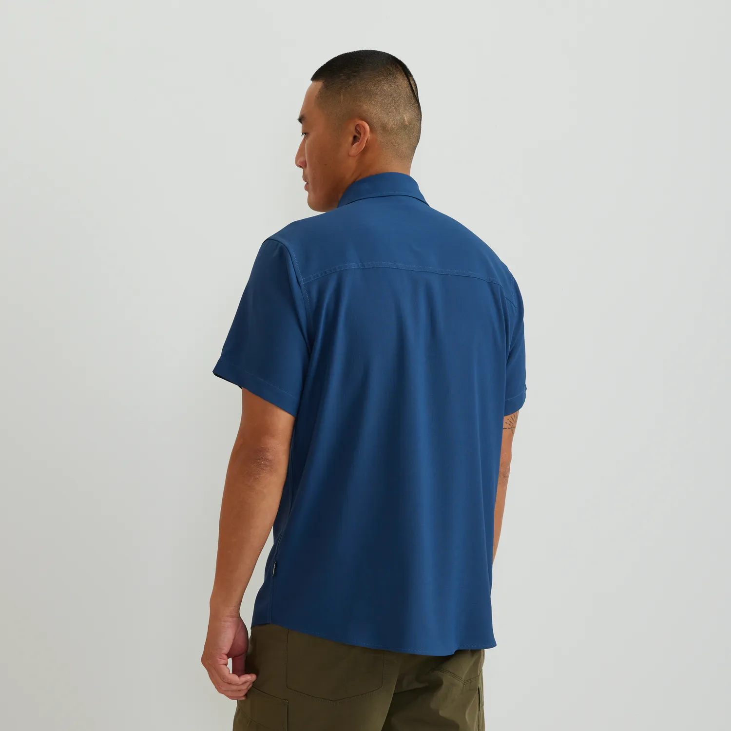 Eddie Bauer Destination Shirt-Solid camasa barbati Palm respirabila