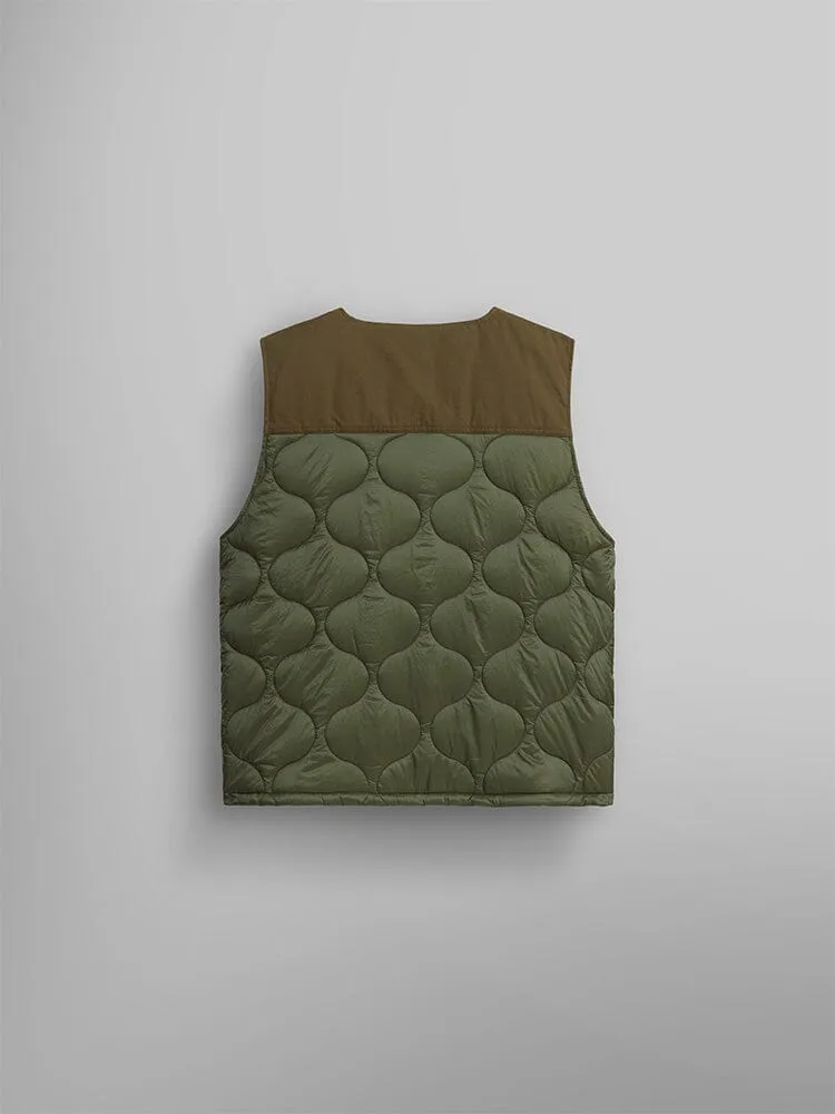 Alpha Industries Tactical vesta verde nailon matlasata