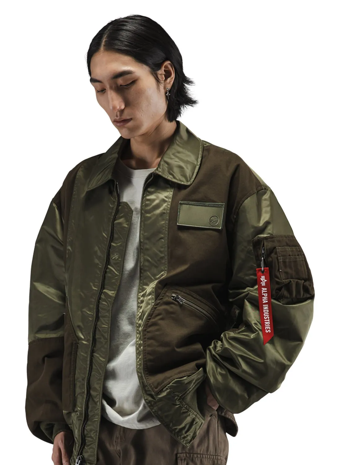 Alpha Industries CWU 36/P Mod geacă verde mixtă