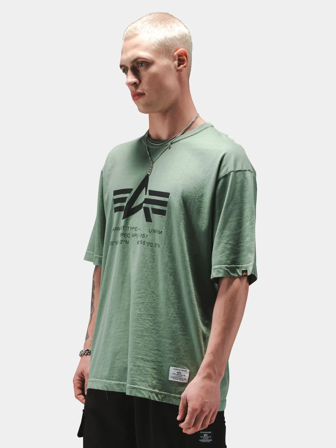 Alpha Industries Coordinates tricou negru bumbac