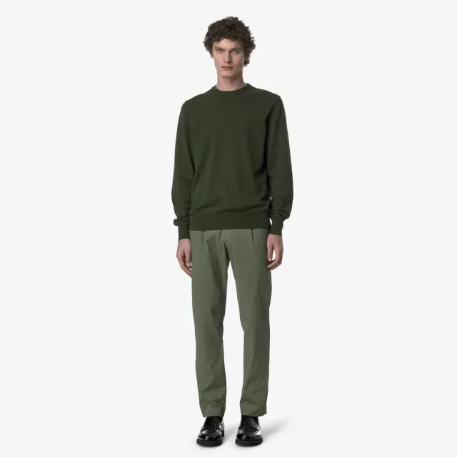 K-Way Ailton Twill Tech pantaloni chino Green Lichen