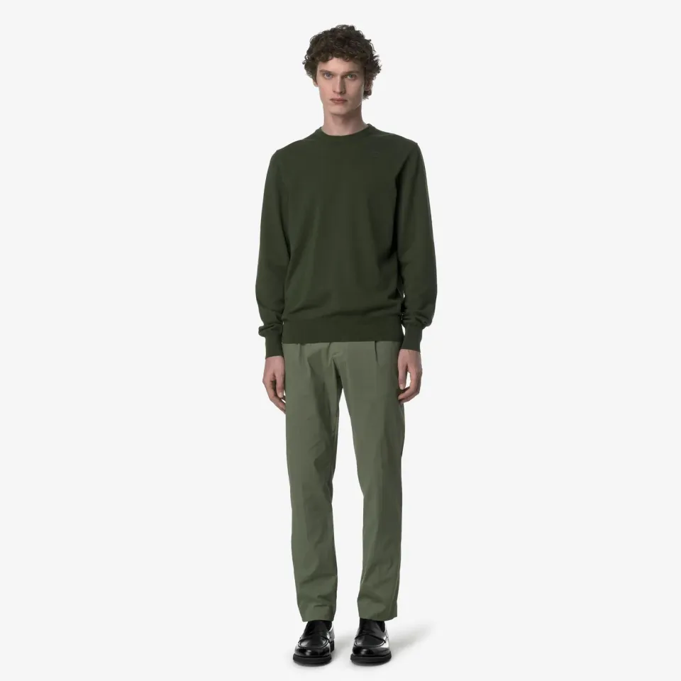 K-Way Ailton Twill Tech pantaloni chino Green Lichen