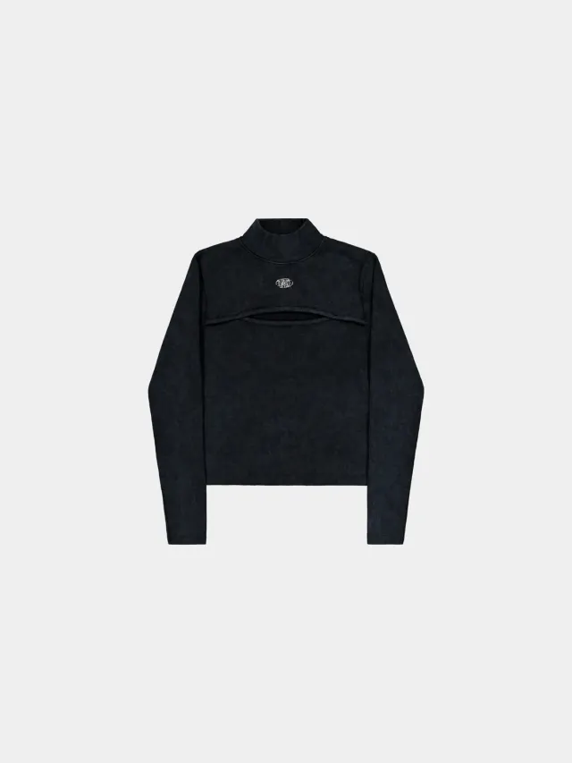 Alpha Industries World Cutout bluza neagra dama bumbac