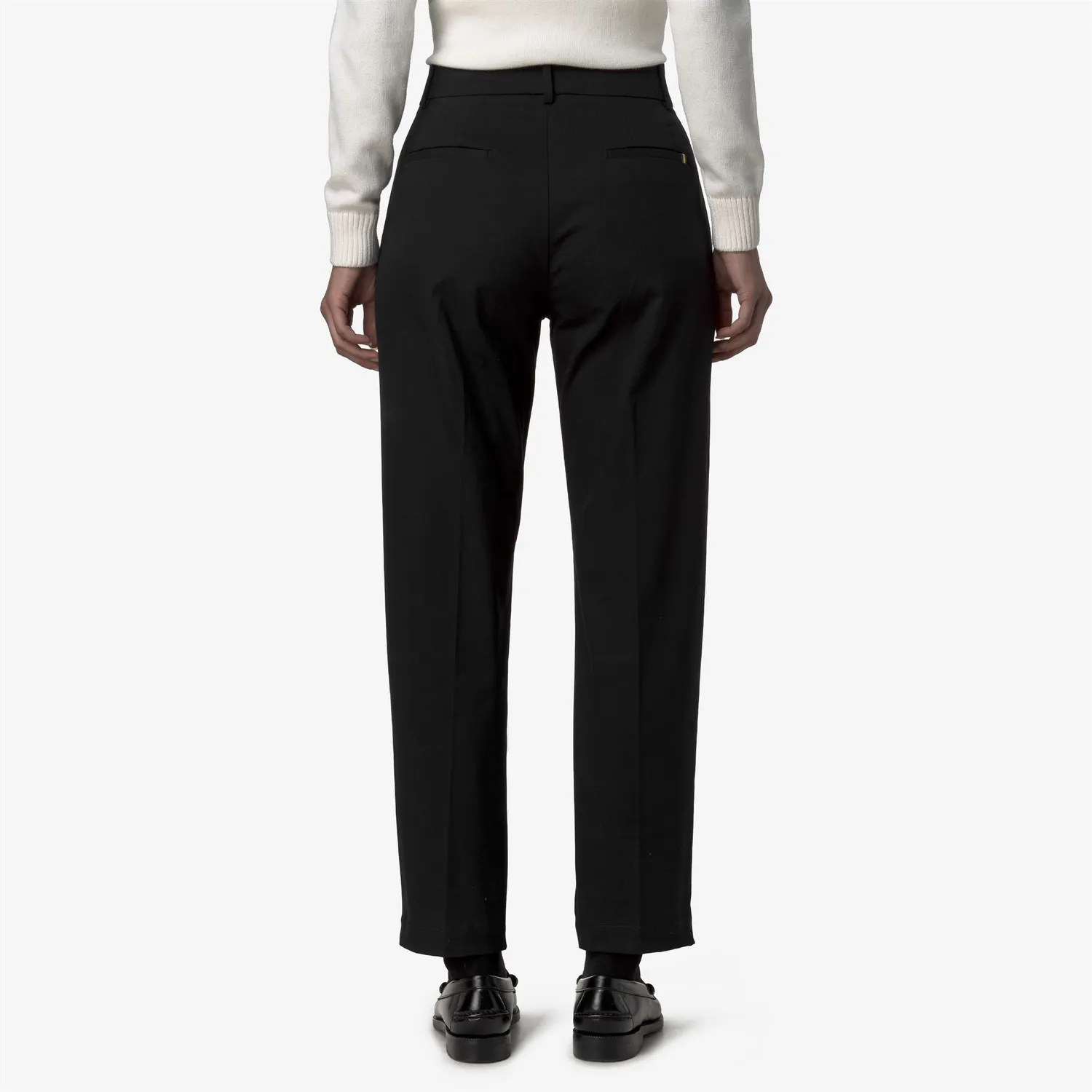 K-Way Eyre Twill Tech Peach pantaloni chino negri stretch