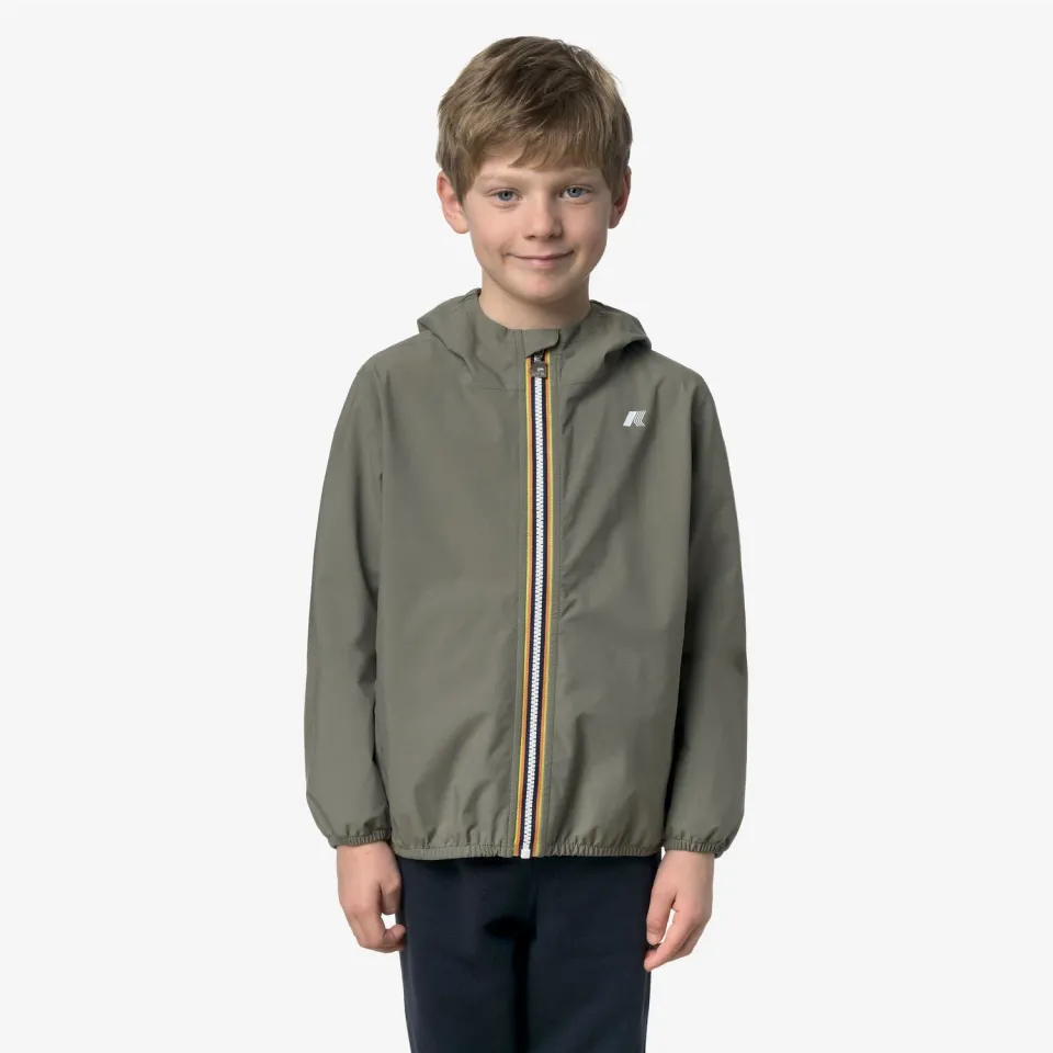 K-Way Jack Stretch Dot geacă copii verde lichen impermeabilă