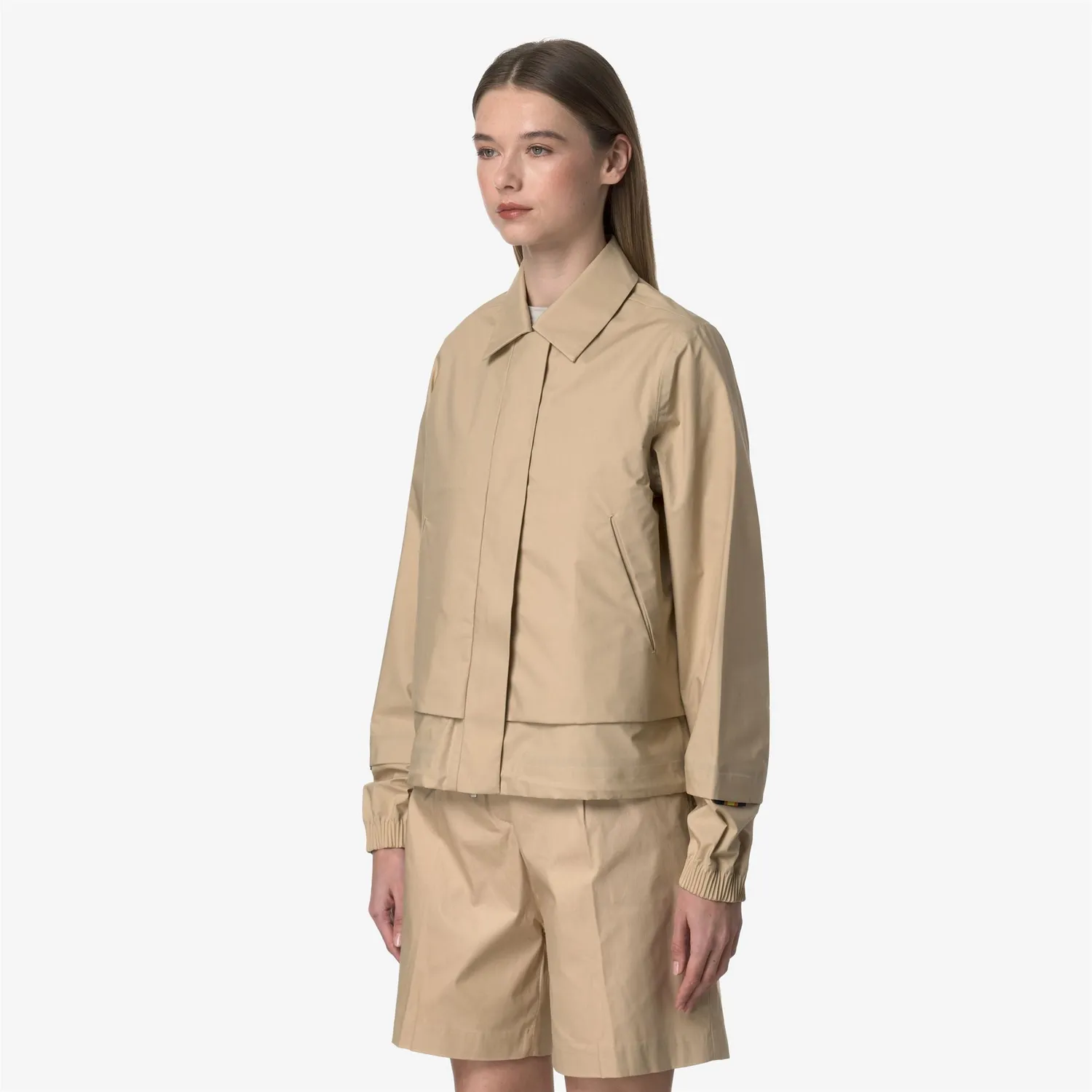 K-Way Isarty 3L Poplin geaca bej rope bumbac