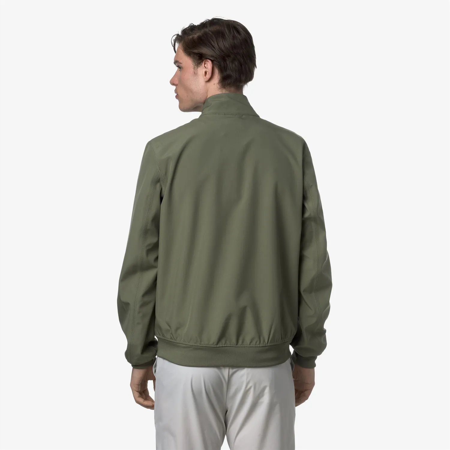 K-Way Arsene Bonded Jersey geaca verde impermeabilă