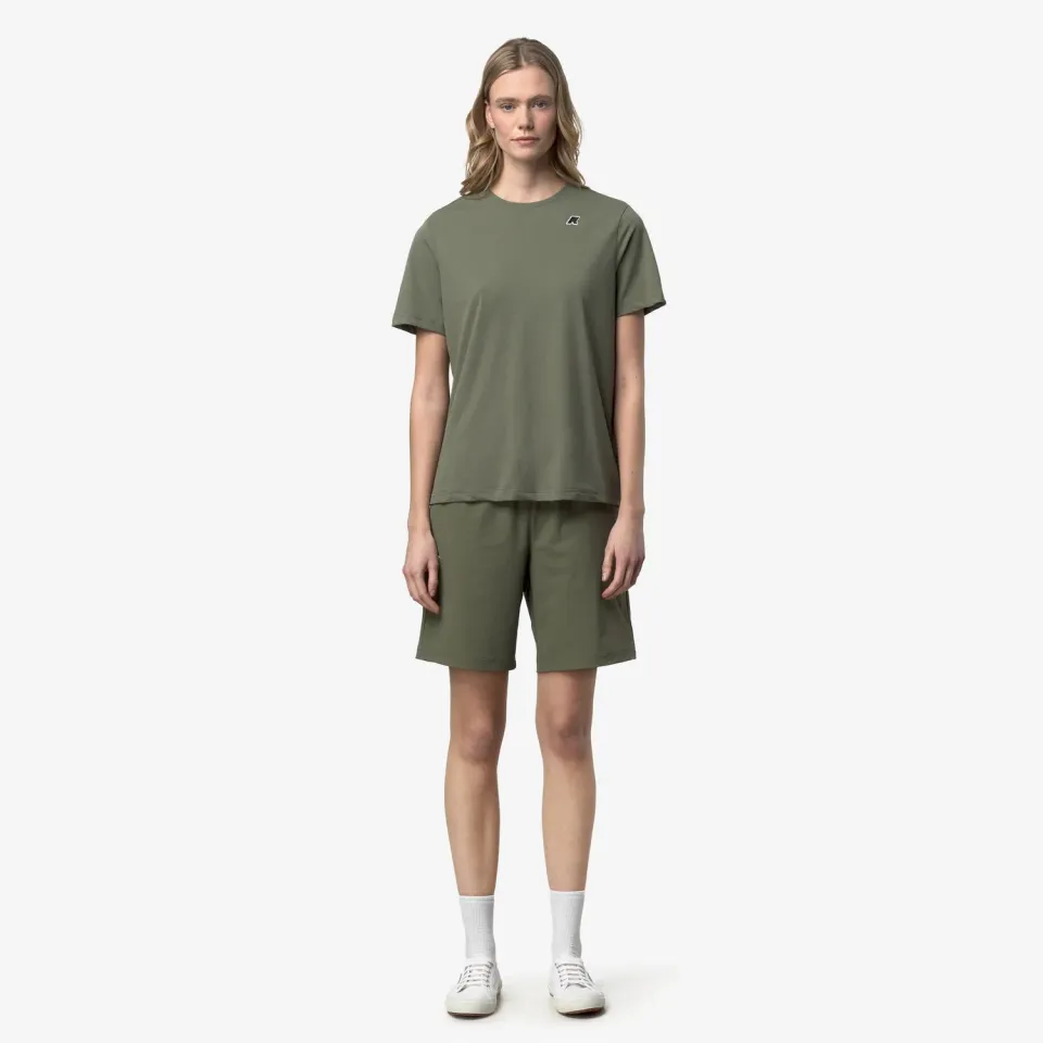 K-Way Sergine Travel tricou unisex verde cu uscare rapida