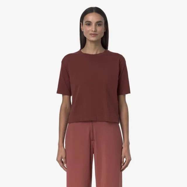 K-Way Esmer pulover Brown Fiery din bumbac egiptean