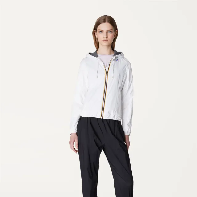 K-Way Lily Poly Jersey geaca dama alb lapte scurta