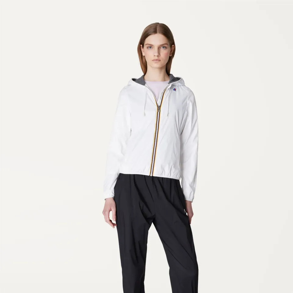K-Way Lily Poly Jersey geaca dama alb lapte scurta
