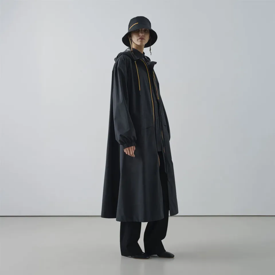 K-Way Le Vrai Amiable Pradel trench negru damă lung