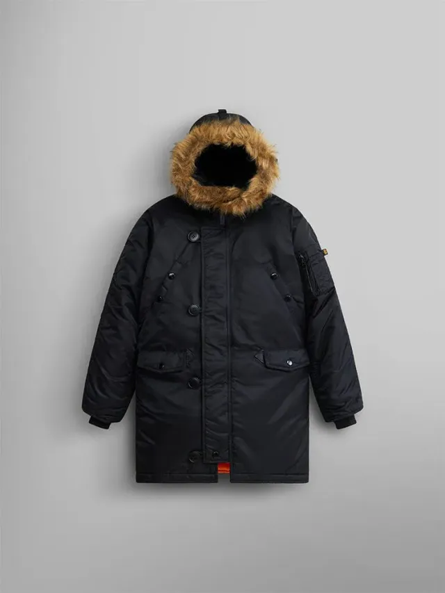 Alpha Industries N-3B Youth parka copii neagra iarna