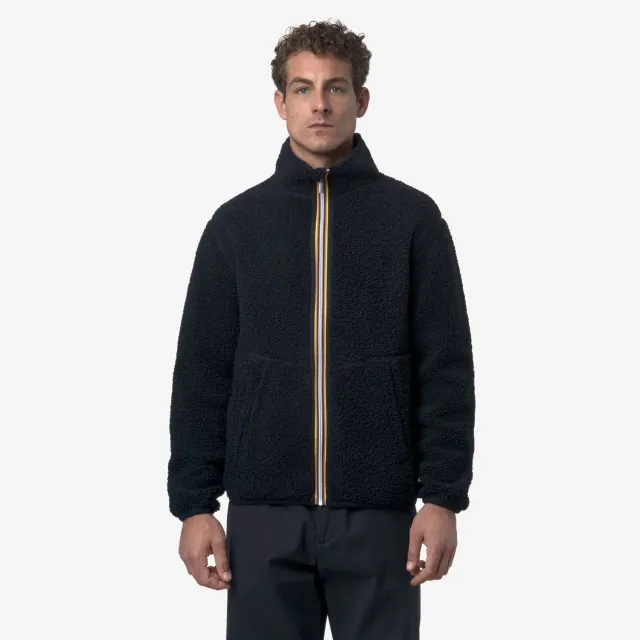K-Way Pascal geaca fleece barbati albastru reversibila