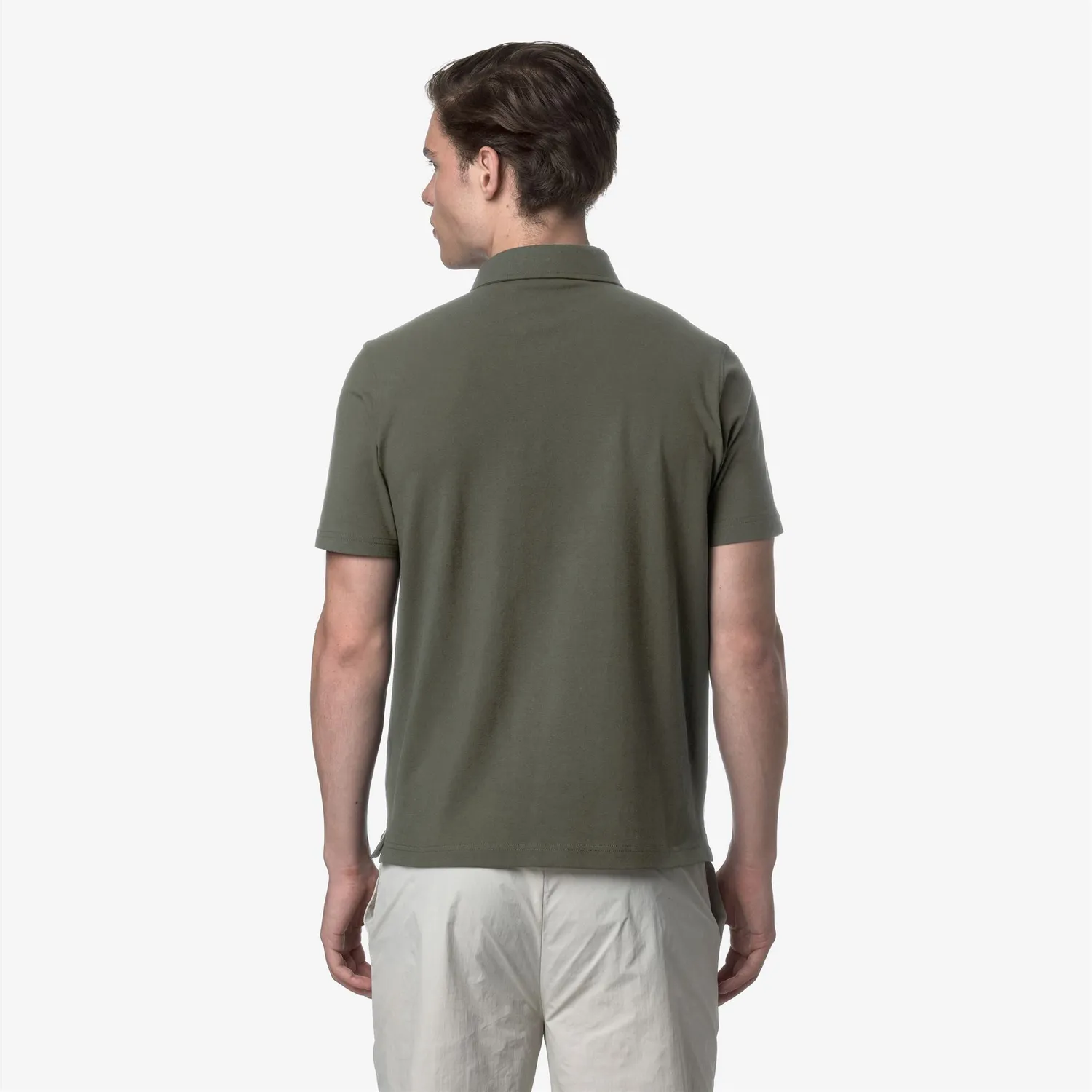 K-Way Cotton Vincelle tricou polo barbati verde lichen