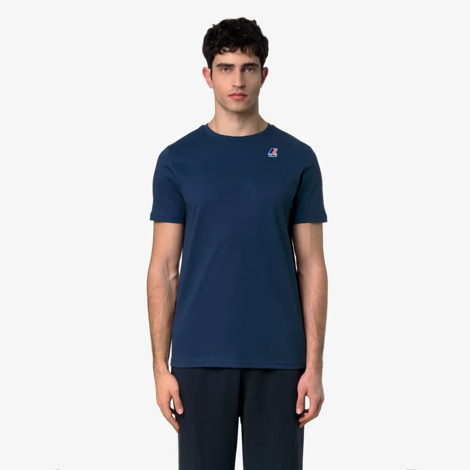 K-Way Leonide tricou unisex Blue Insignia bumbac pliabil