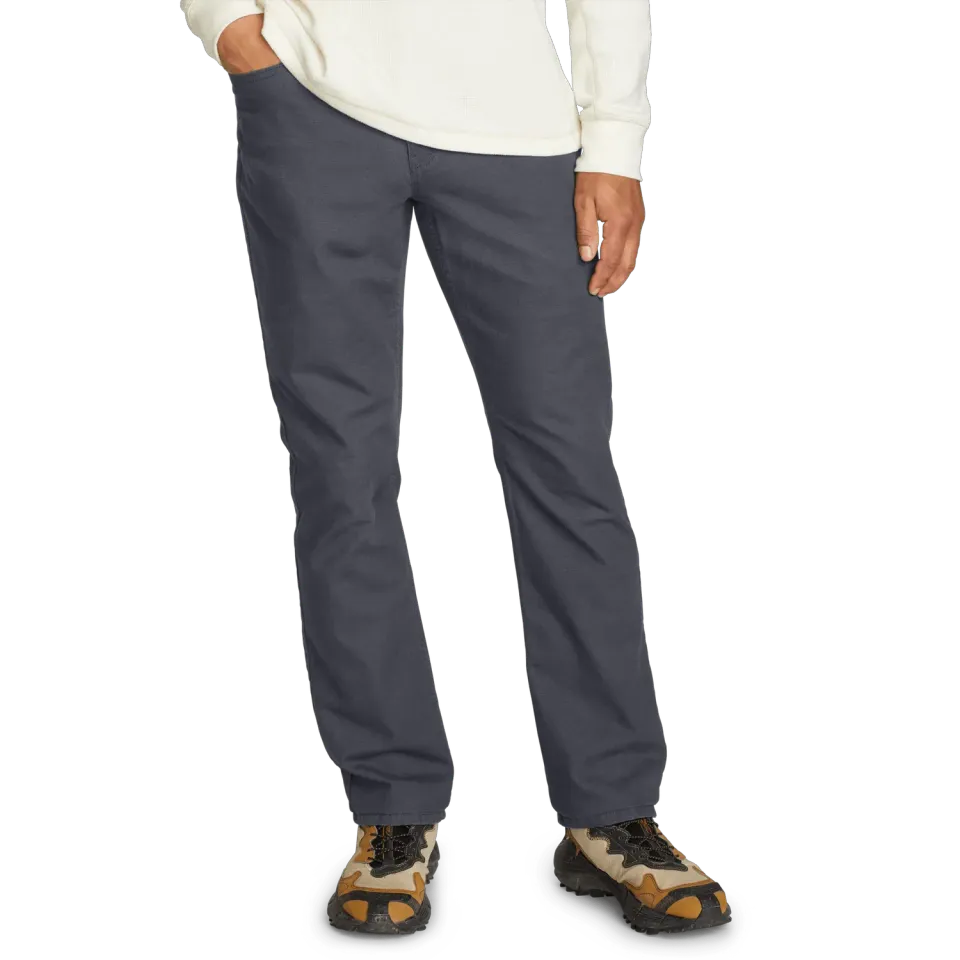 Eddie Bauer Mountain Flex Classic Fit Canvas 5-Pocket pantaloni Carbon