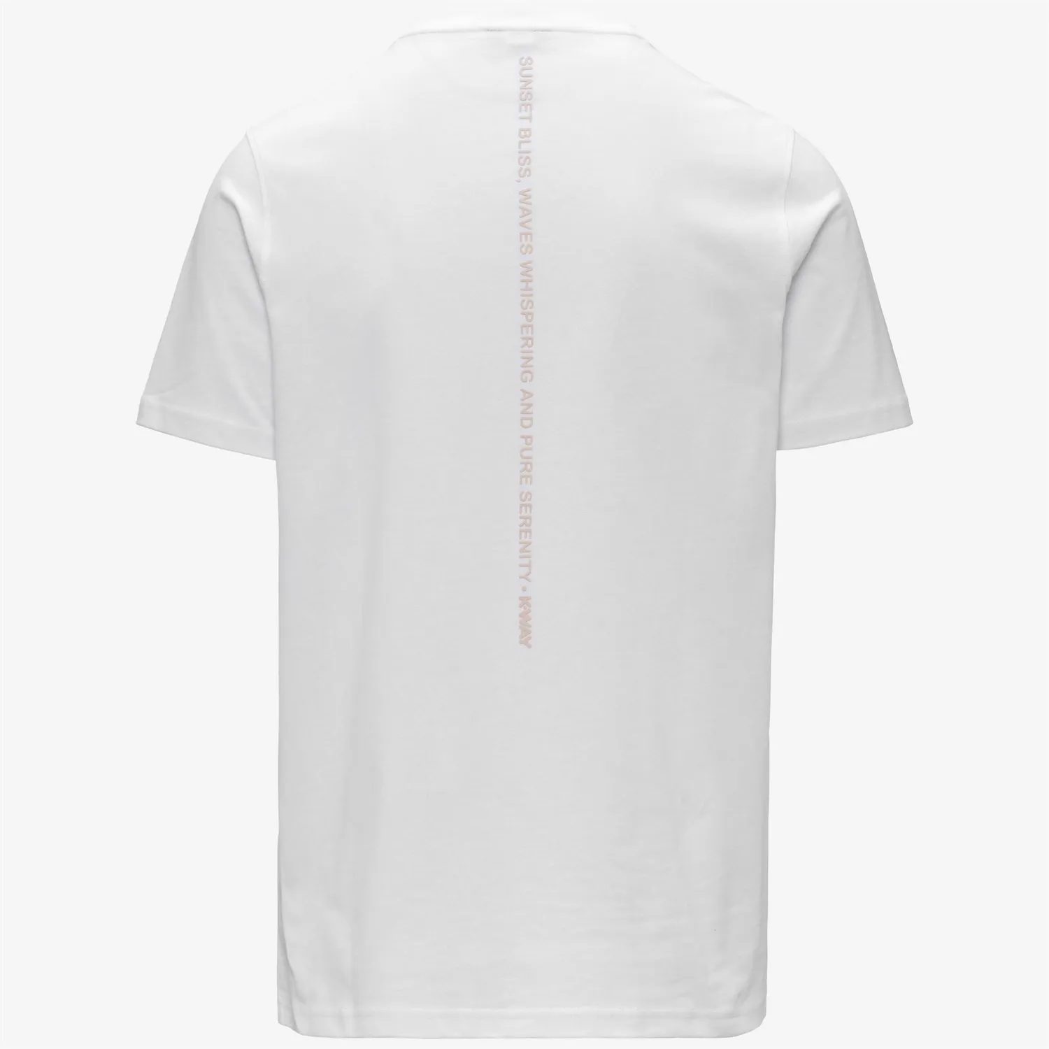 K-Way Odom Jersey Sunset tricou barbati alb bumbac