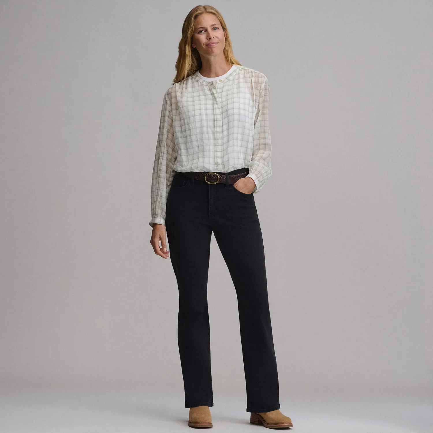 Eddie Bauer Venture Stretch blugi bootcut negri elastici