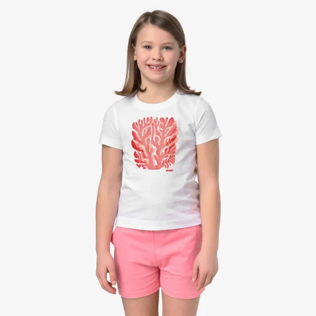 K-Way Melis Corail Jersey tricou fete White din bumbac