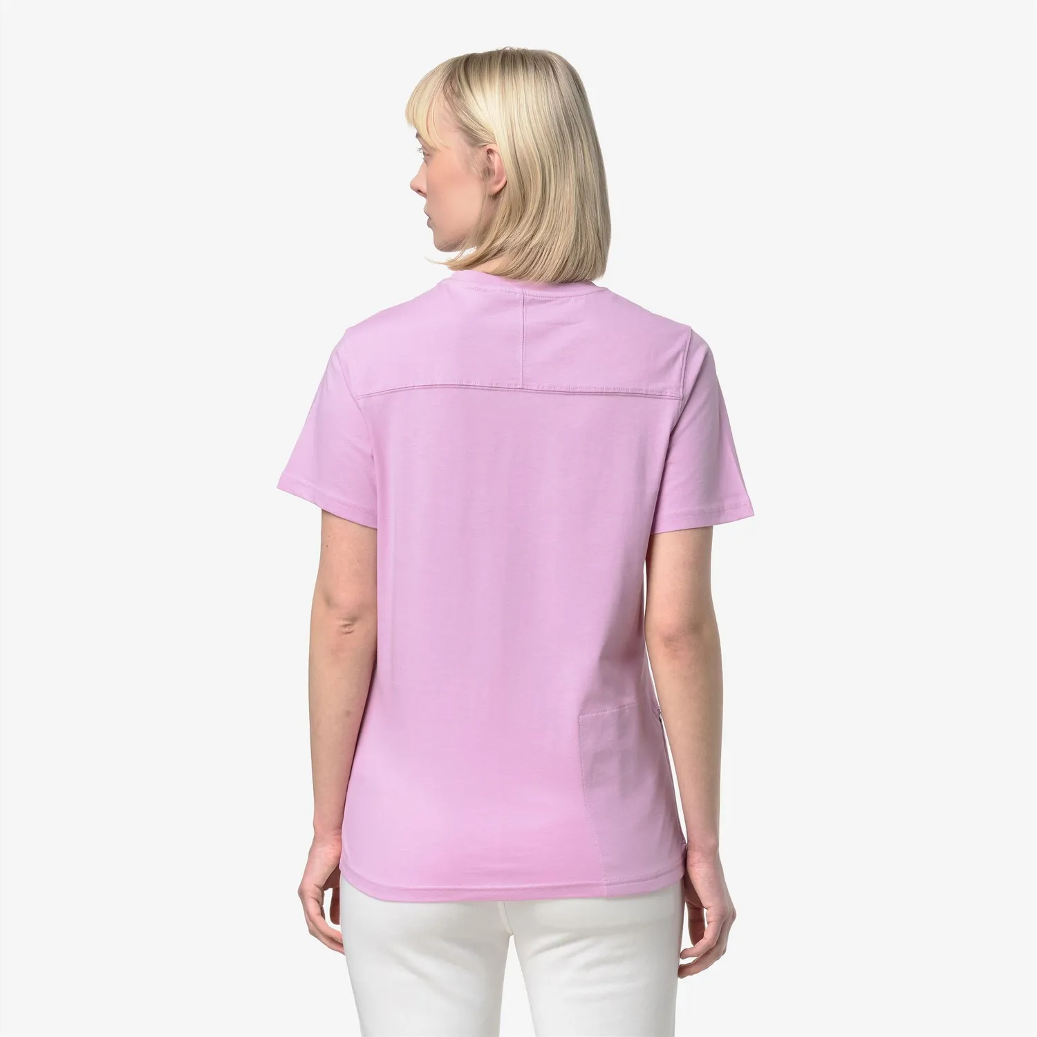 K-Way Leonide tricou unisex Roz Lavandă pliabil