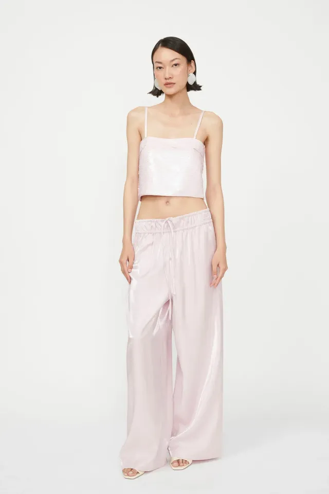 Isabelle Blanche top paiete roz arctic elegant