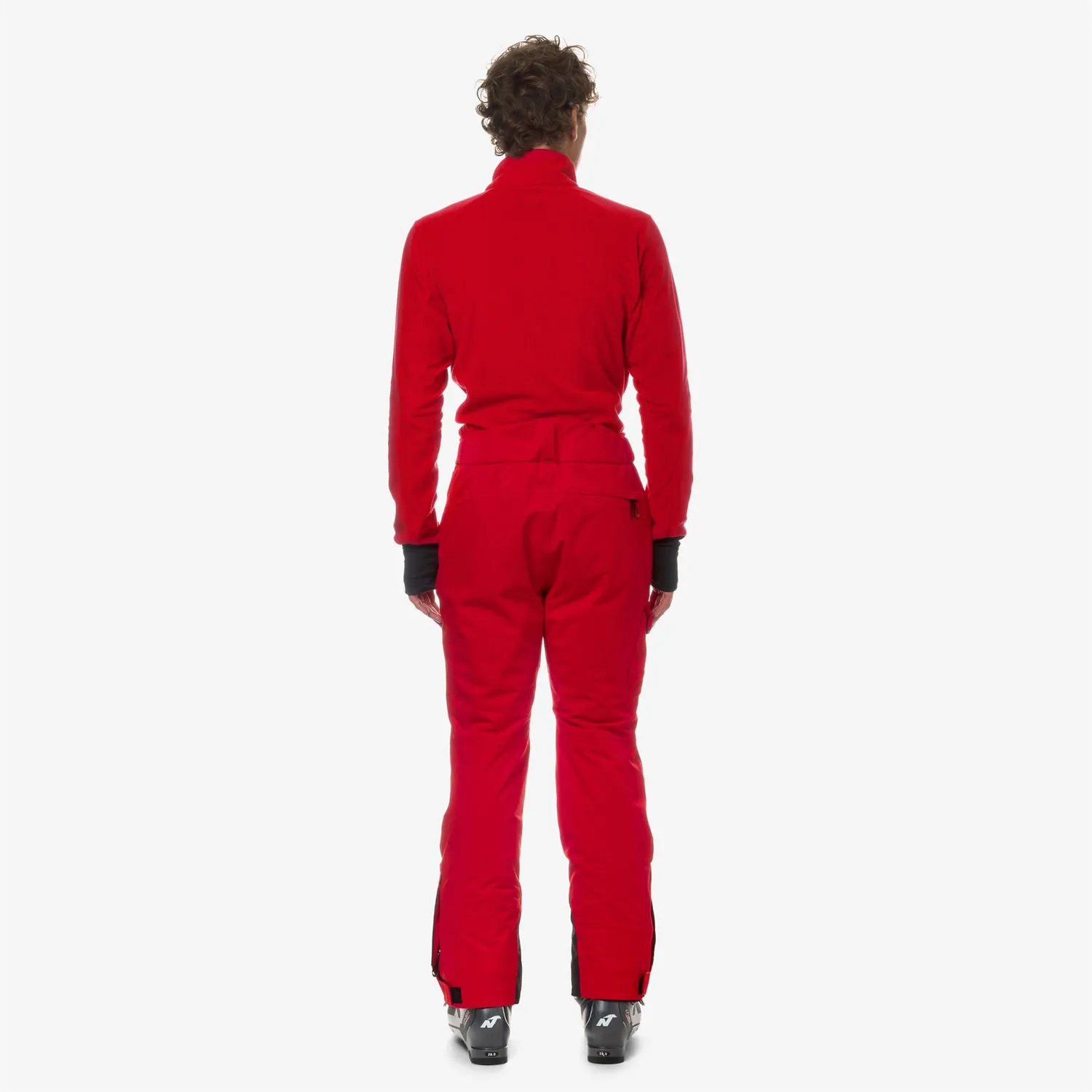 K-Way Avrieux Micro Twill 2 Layers pantaloni schi rosii