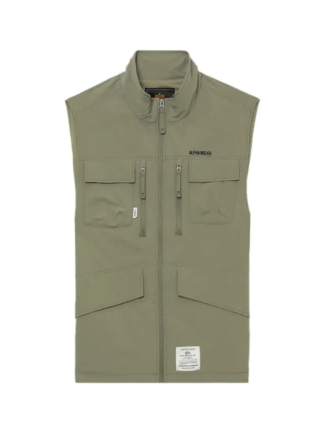 Alpha Industries UNFRM vestă tactică kaki din nailon