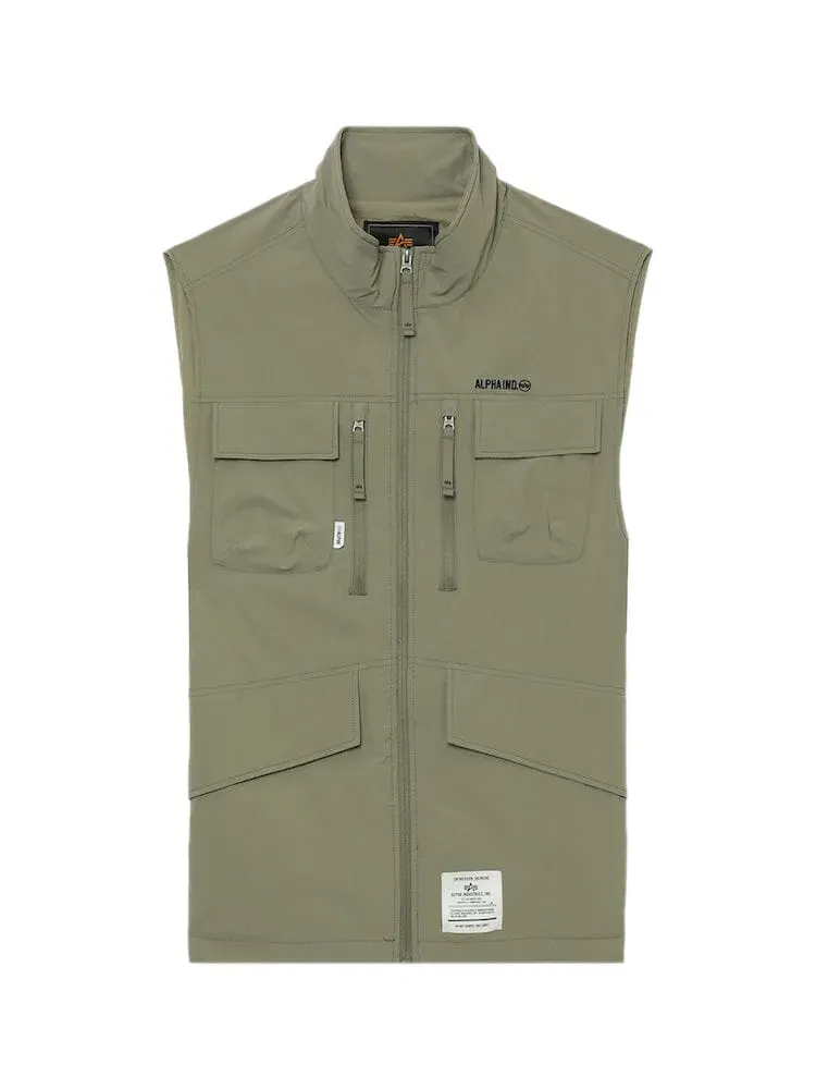 Alpha Industries UNFRM vestă tactică kaki din nailon