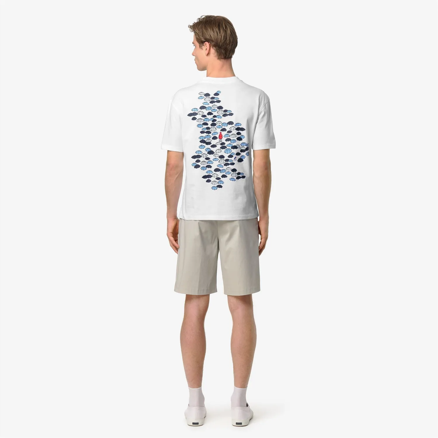 K-Way Solo Iconic Back tricou alb barbati bumbac