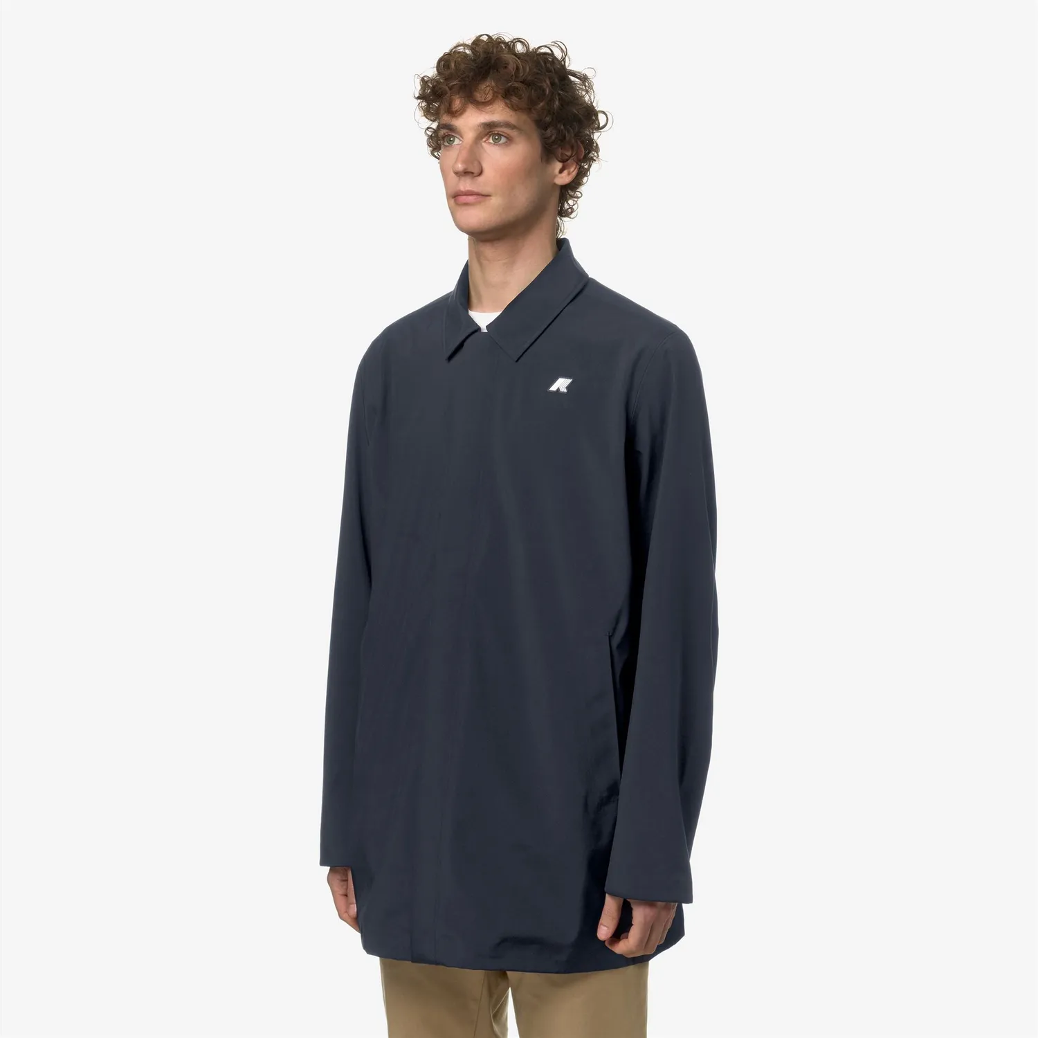 K-Way Benny Bonded Jersey geaca barbati Blue Depth impermeabila