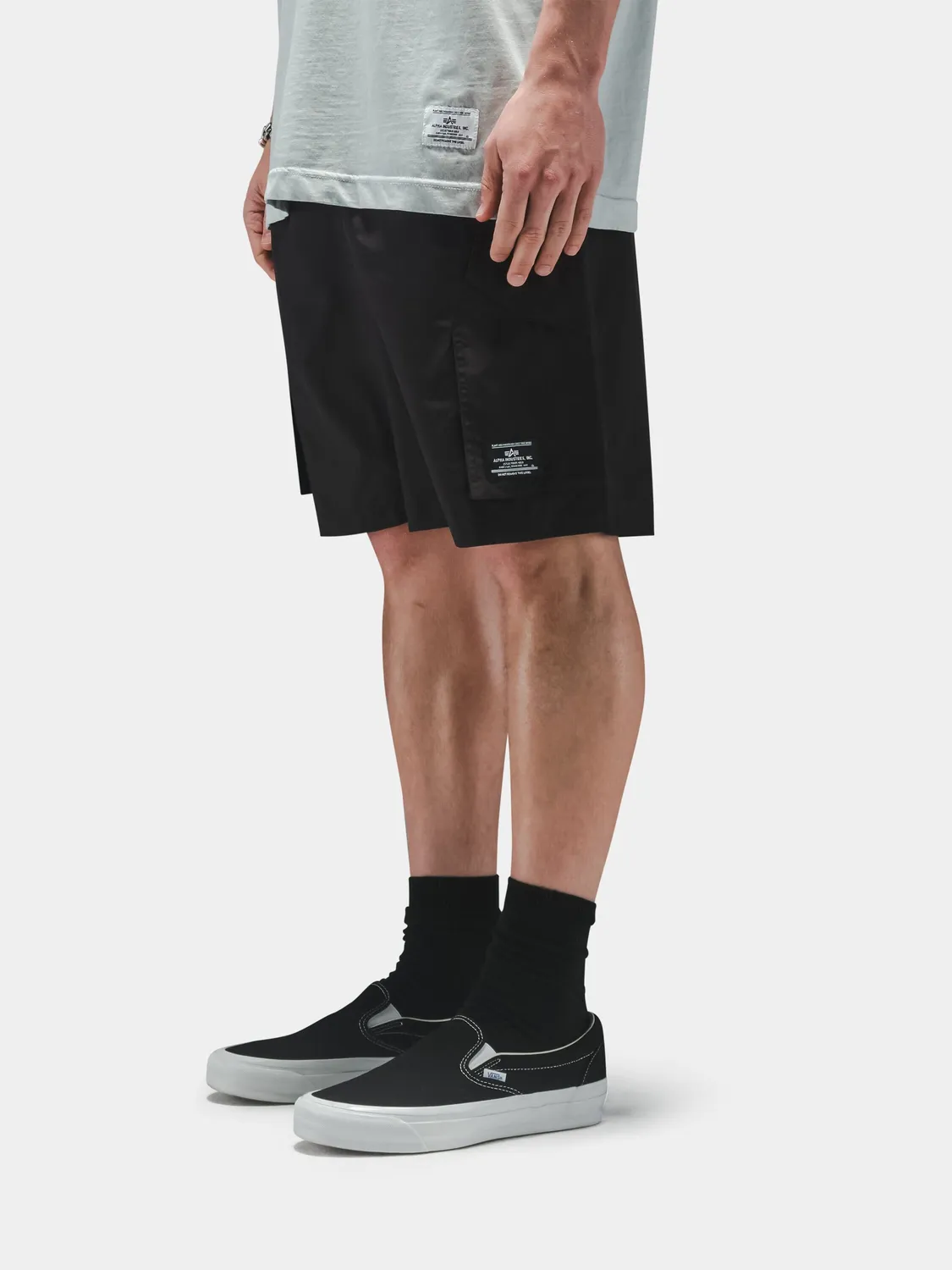 Alpha Industries CWU 36/P pantaloni scurti negri cargo
