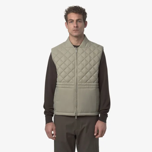 K-Way Barnes Premium Warm vesta barbati verde oak matlasata